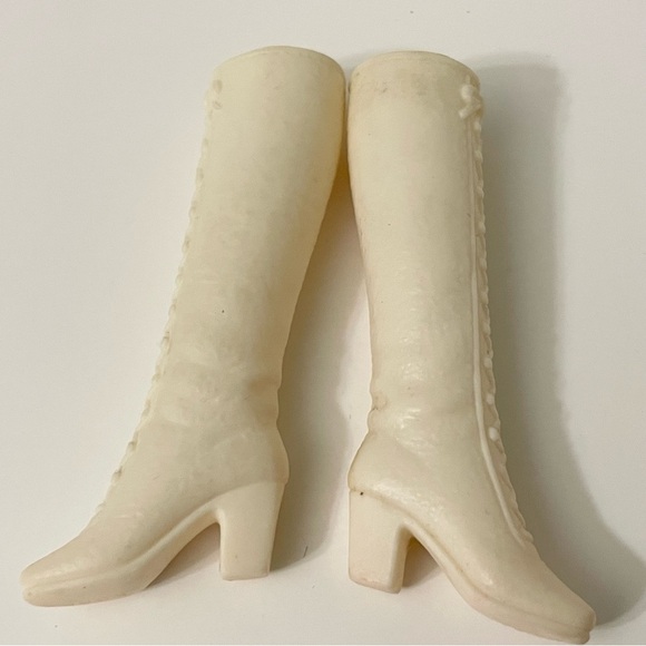 Vintage 1970 Barbie Francie Soft Lace Up Boots Mattel Korea - Picture 12 of 16